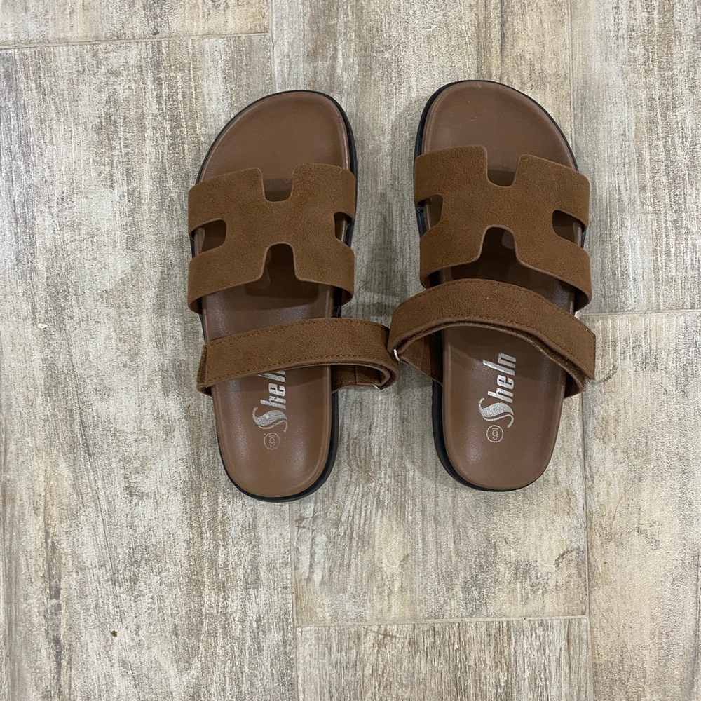 Brown Chunky Sandals